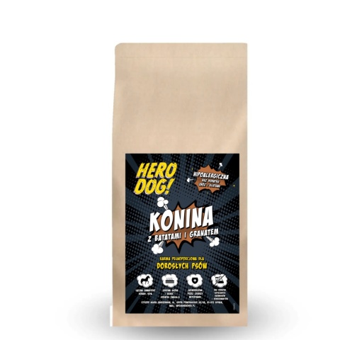 HERO DOG KONINA Z BATATEM I GRANATEM12kg