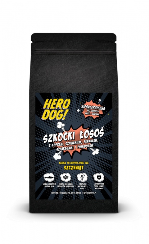 Hero Dog Szkocki Łosoś dla szczeniąt