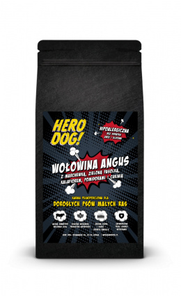 Hero Dog Superfood Wołowina Angus małe rasy 12kg